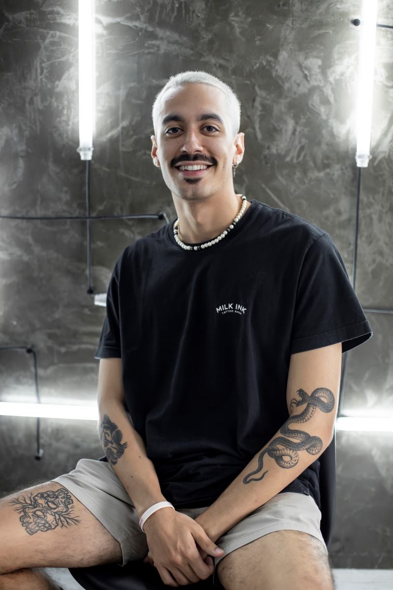 Álvaro Catel, artista de blackwork
